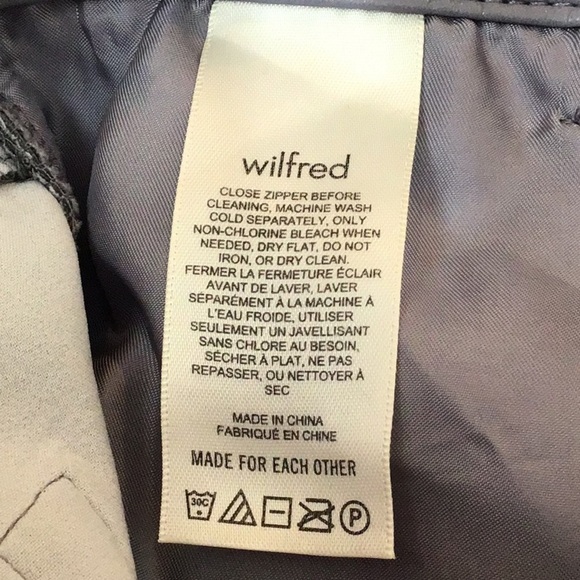 Aritzia Wilfred Melina Marble Grey Vegan Leather Pants Size 4 NEW - Picture 9 of 13